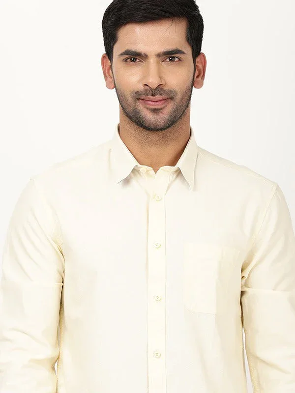 Men's Solid Full Sleeves Cotton Shirt - Image 7