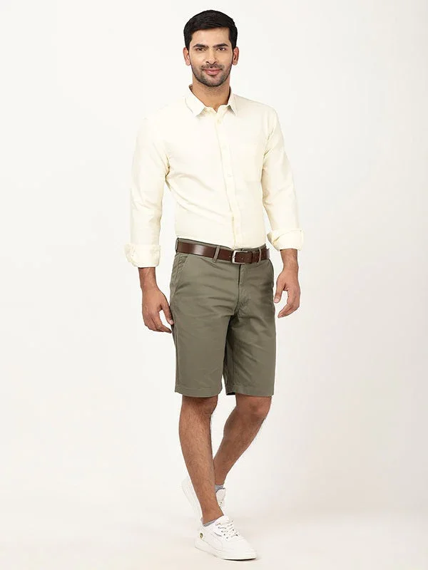 Men's Solid Full Sleeves Cotton Shirt - Image 9