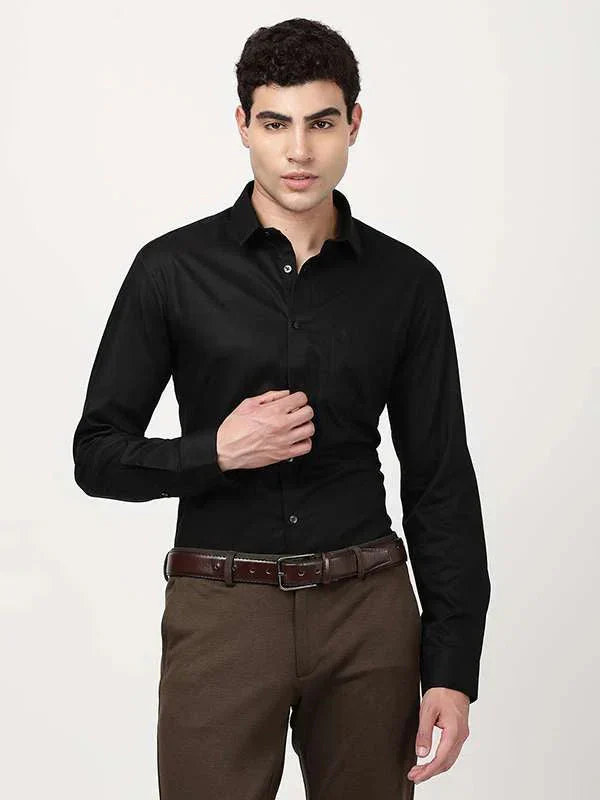 Men's Solid Full Sleeves Cotton Shirt - Image 6