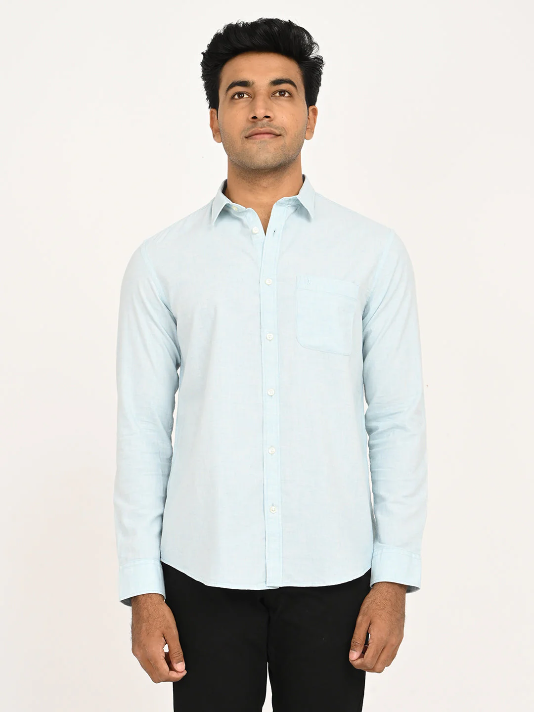 Men's Solid Full Sleeve Cotton Shirt