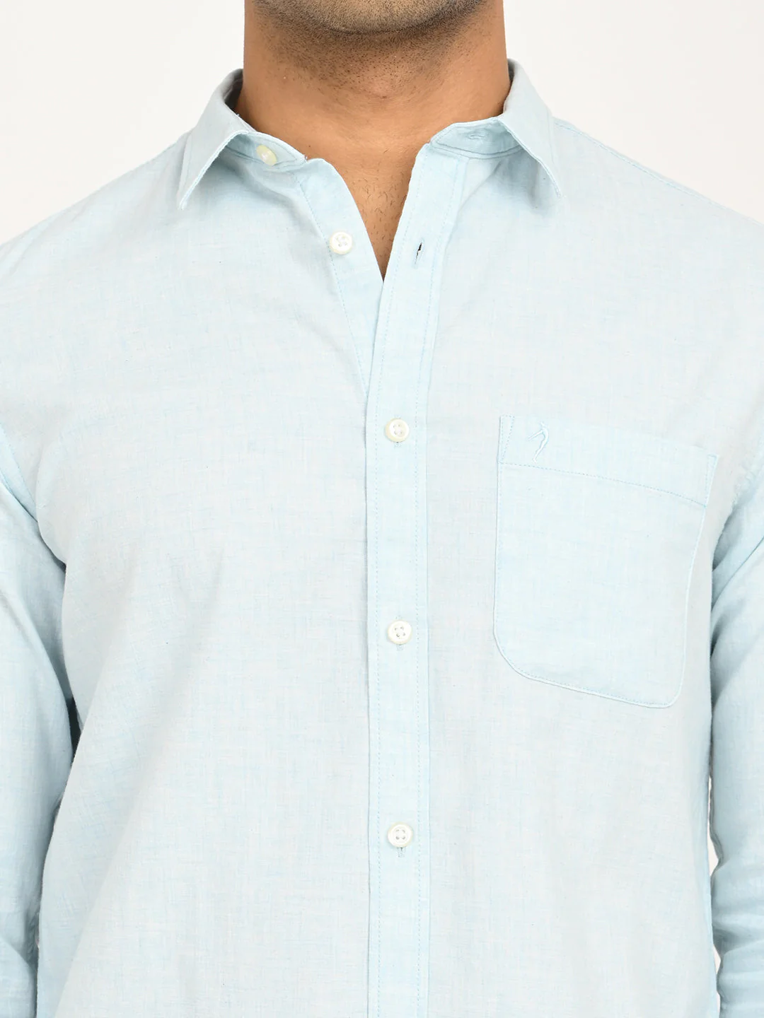 Men's Solid Full Sleeve Cotton Shirt - Image 5