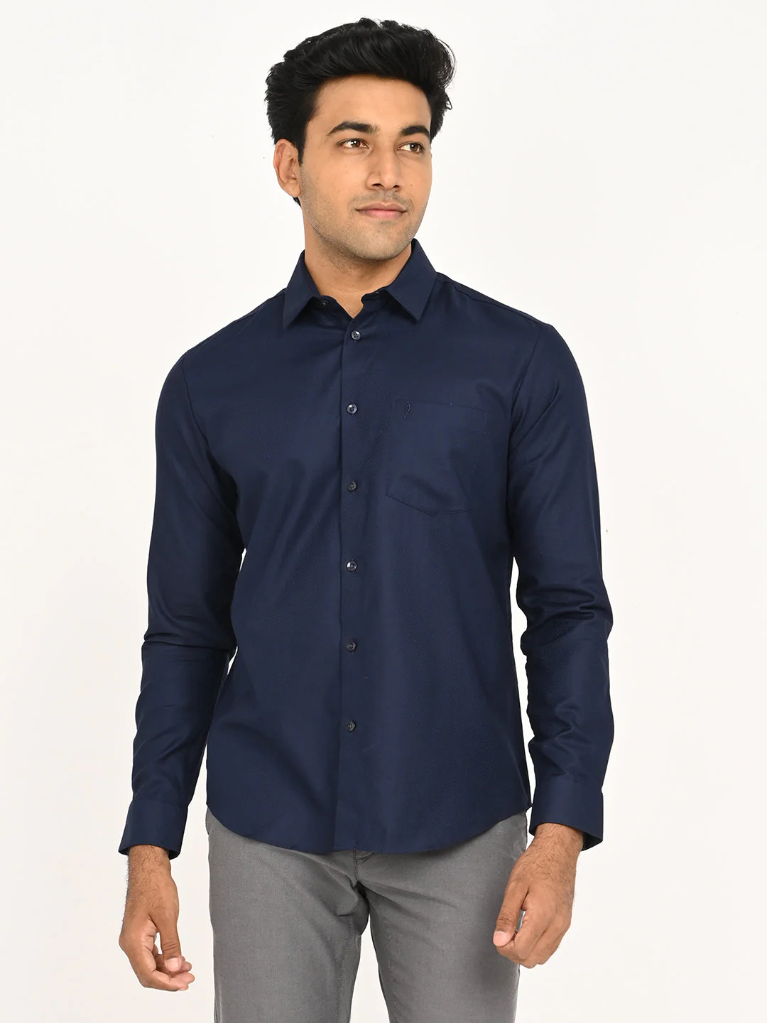 Men's Solid Full Sleeve Cotton Shirt
