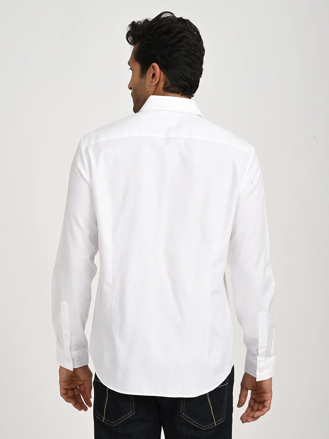 Men's Solid Full Sleeve Cotton Shirt - Image 10