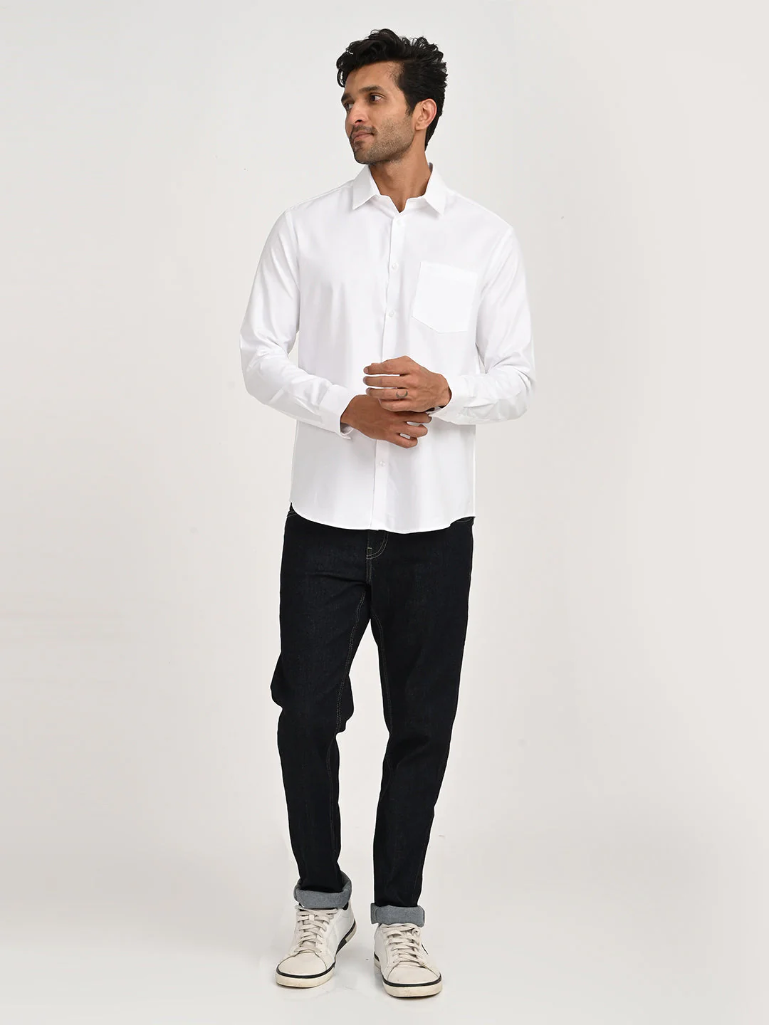 Men's Solid Full Sleeve Cotton Shirt - Image 12