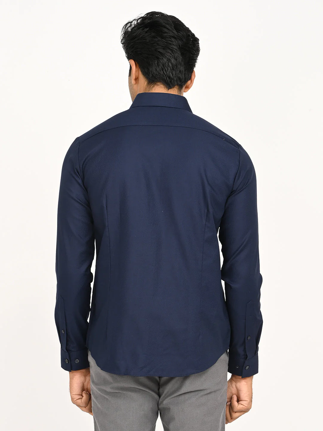 Men's Solid Full Sleeve Cotton Shirt - Image 4