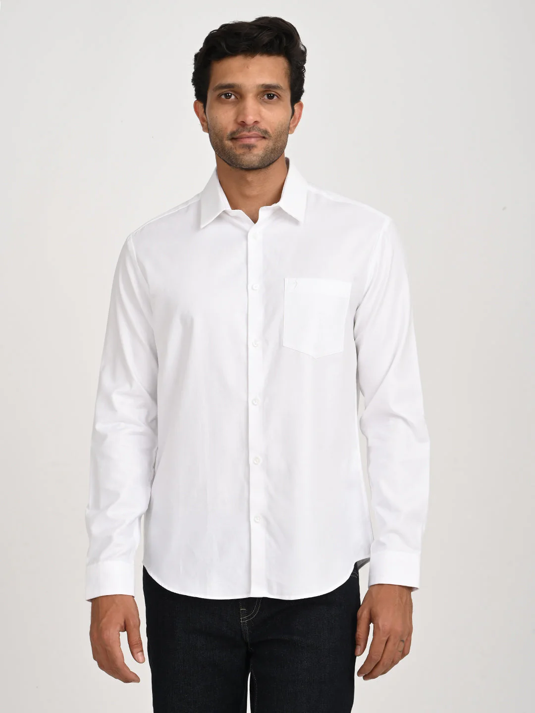 Men's Solid Full Sleeve Cotton Shirt - Image 7