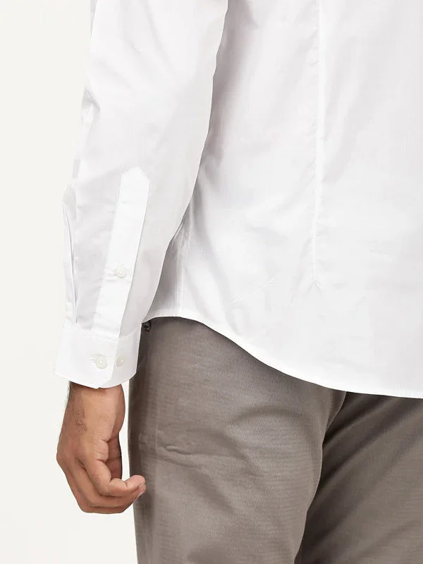 Men's Solid Full Sleeves Cotton Stretch Shirt - Image 19