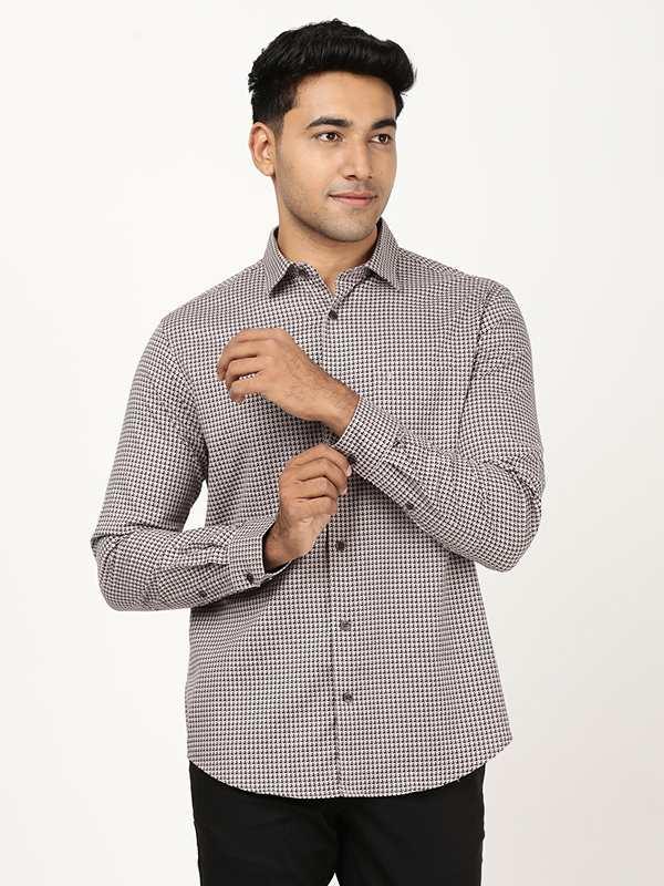 Men's Solid Full Sleeves Cotton Stretch Shirt