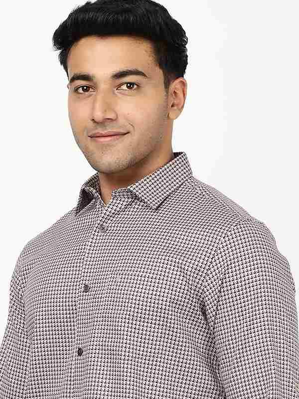 Men's Solid Full Sleeves Cotton Stretch Shirt - Image 2