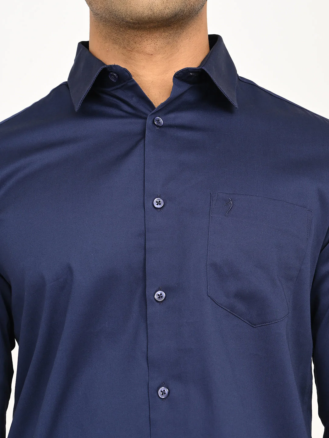 Men's Solid Full Sleeve Cotton Stretch Shirt - Image 11