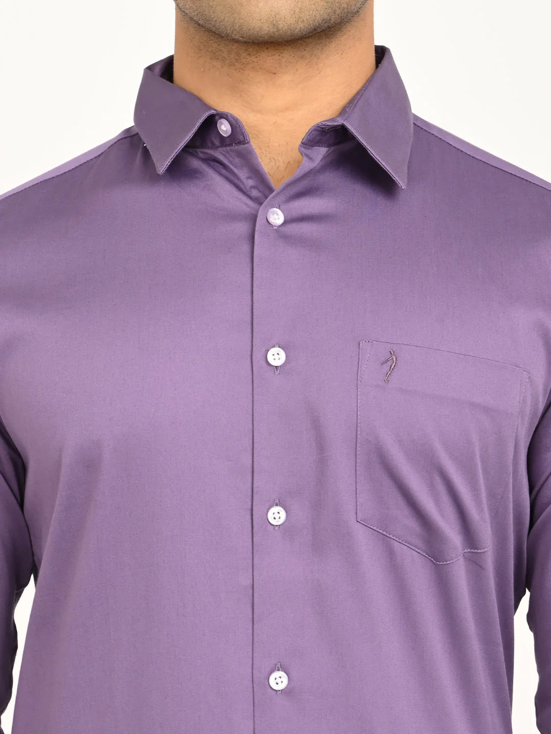 Men's Solid Full Sleeve Cotton Stretch Shirt - Image 23