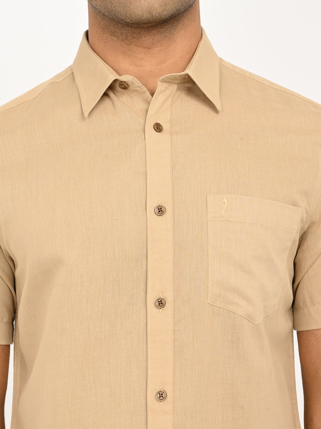 Men's Solid Half Sleeve Cotton Shirt - Image 11