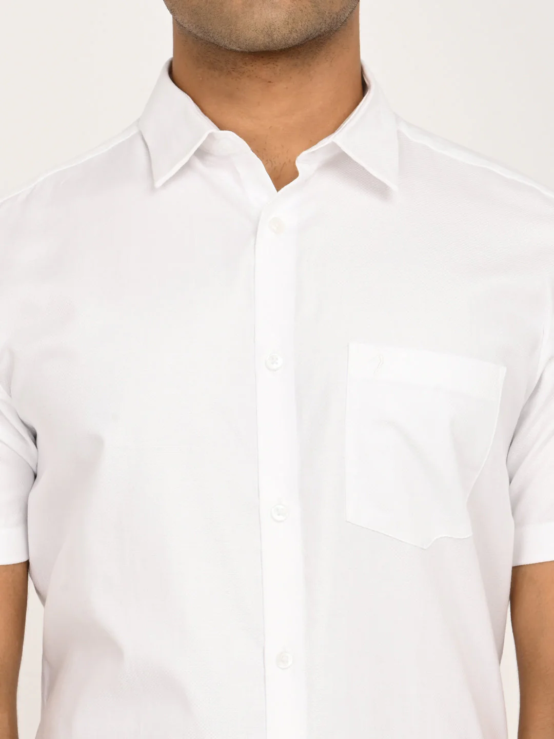 Men's Solid Half Sleeve Cotton Shirt - Image 11