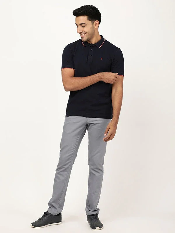 Men's Solid Polo T-Shirt - Image 14