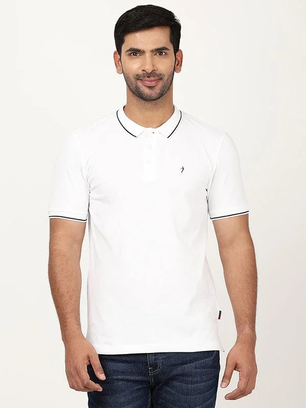 Men's Solid Polo T-Shirt - Image 16