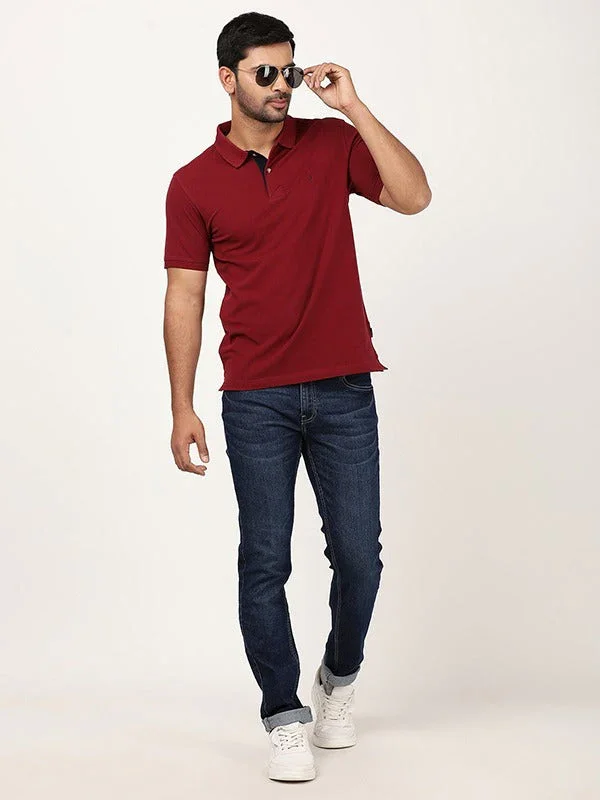 Men's Solid Polo T-Shirt - Image 29