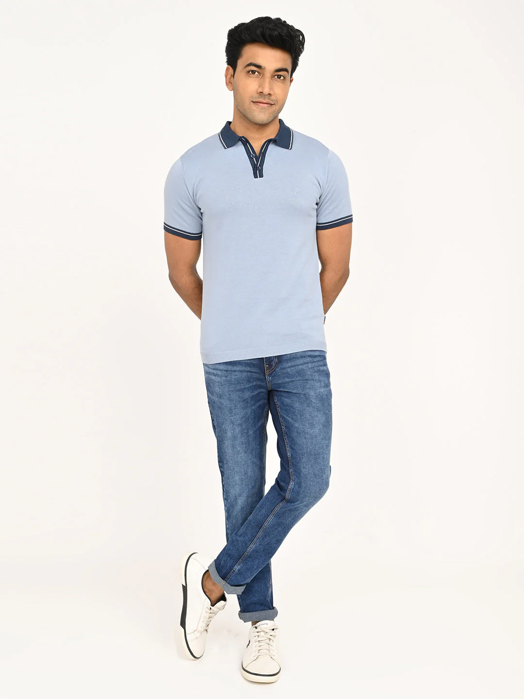Men's Solid Polo T-Shirt - Image 6
