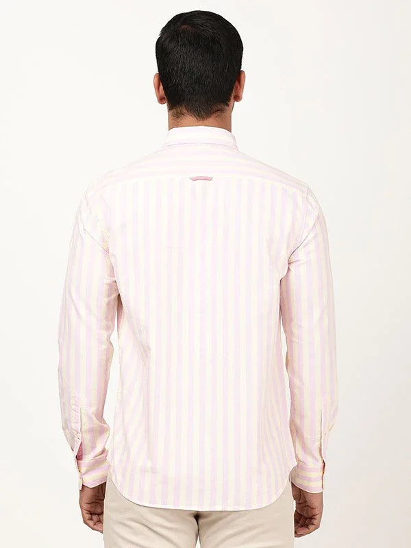 Men's Striped Full Sleeves Cotton Shirt - Image 10