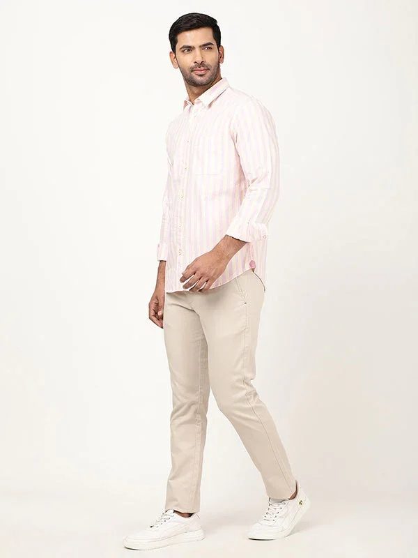 Men's Striped Full Sleeves Cotton Shirt - Image 9