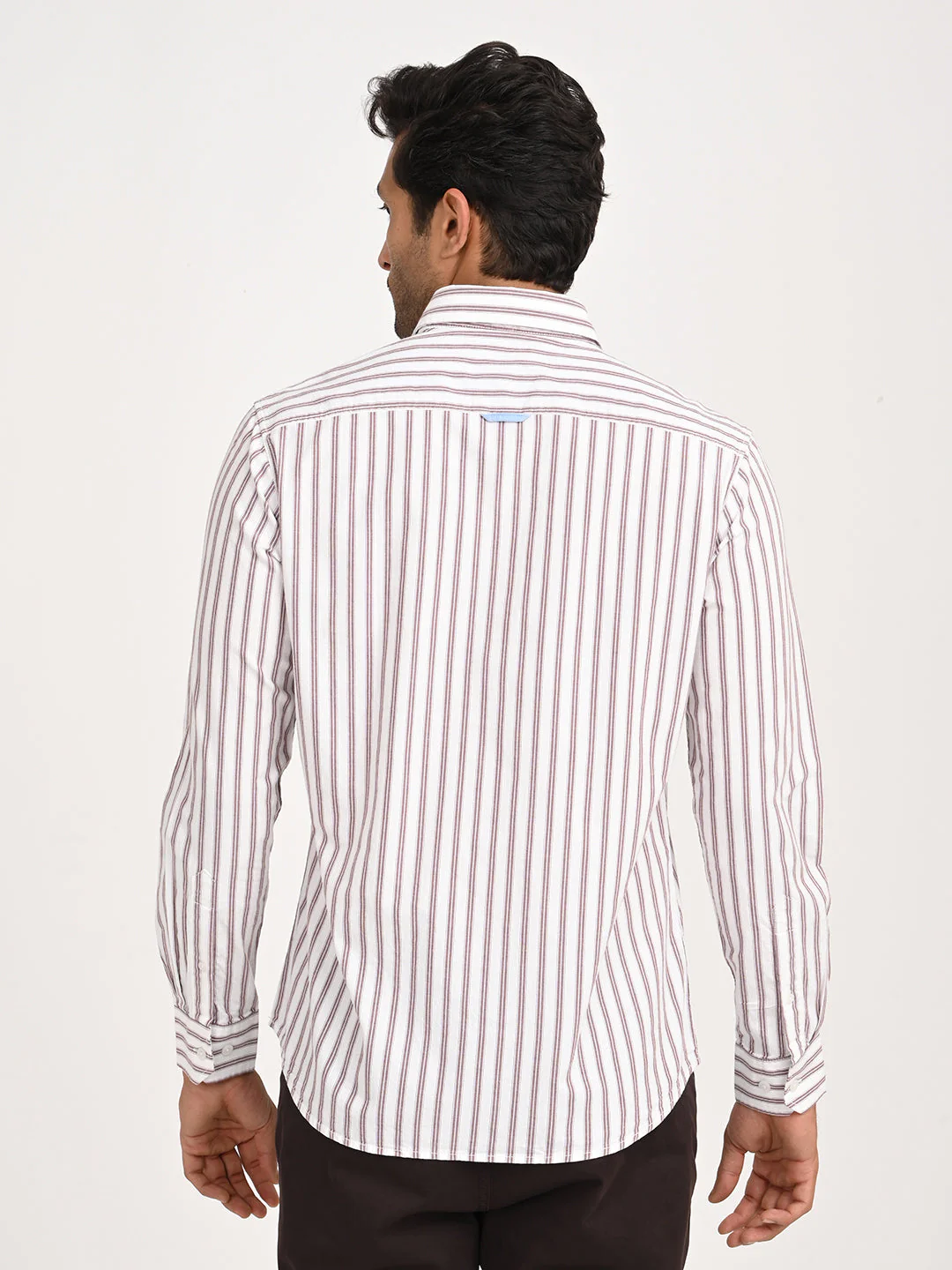 Men's Striped Full Sleeve Cotton Shirt - Image 10