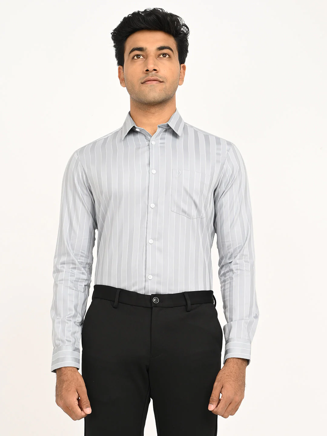 Men's Striped Full Sleeve Cotton Shirt