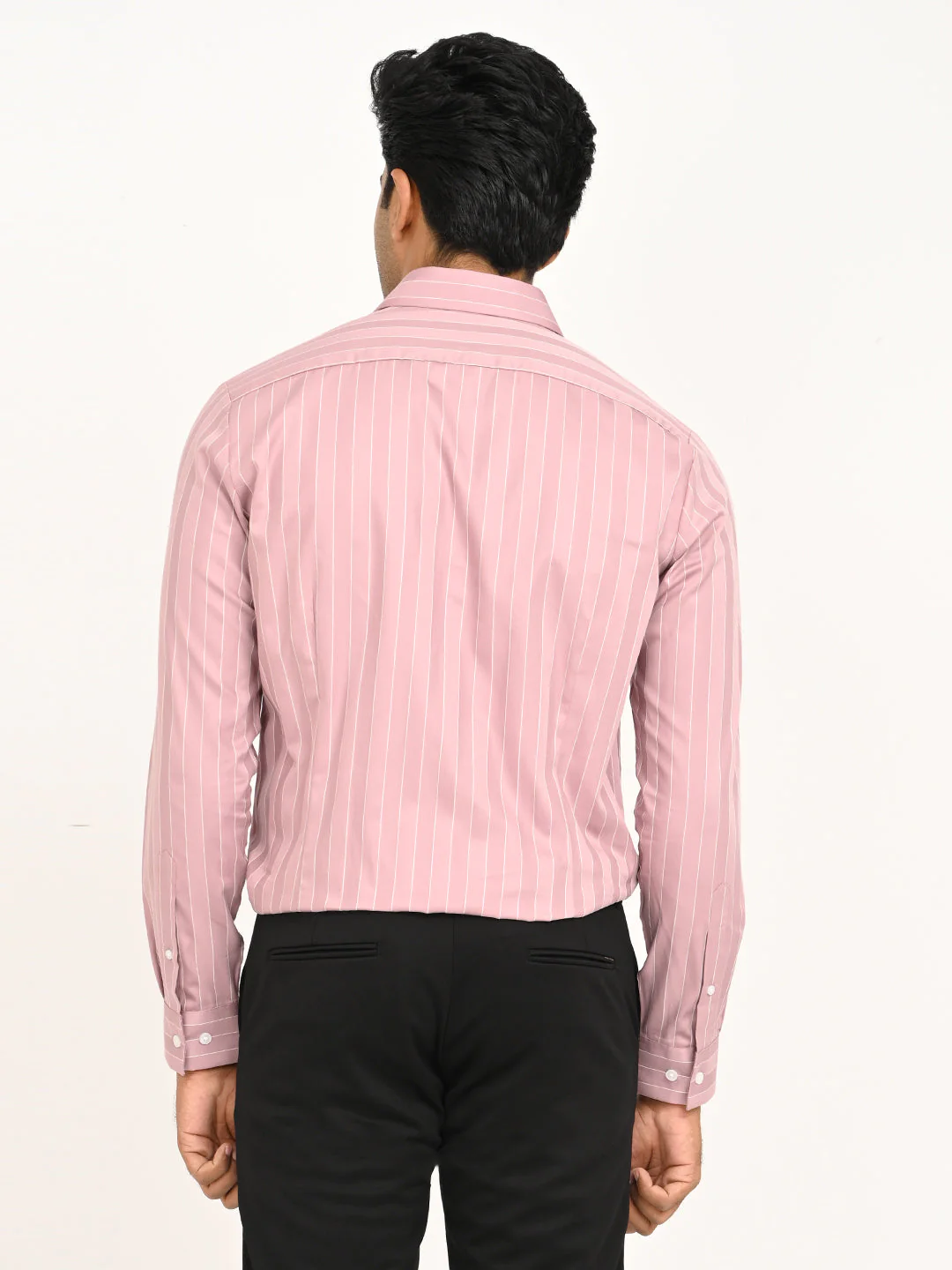 Men's Striped Full Sleeve Cotton Shirt - Image 10