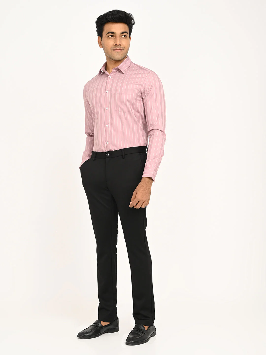 Men's Striped Full Sleeve Cotton Shirt - Image 12