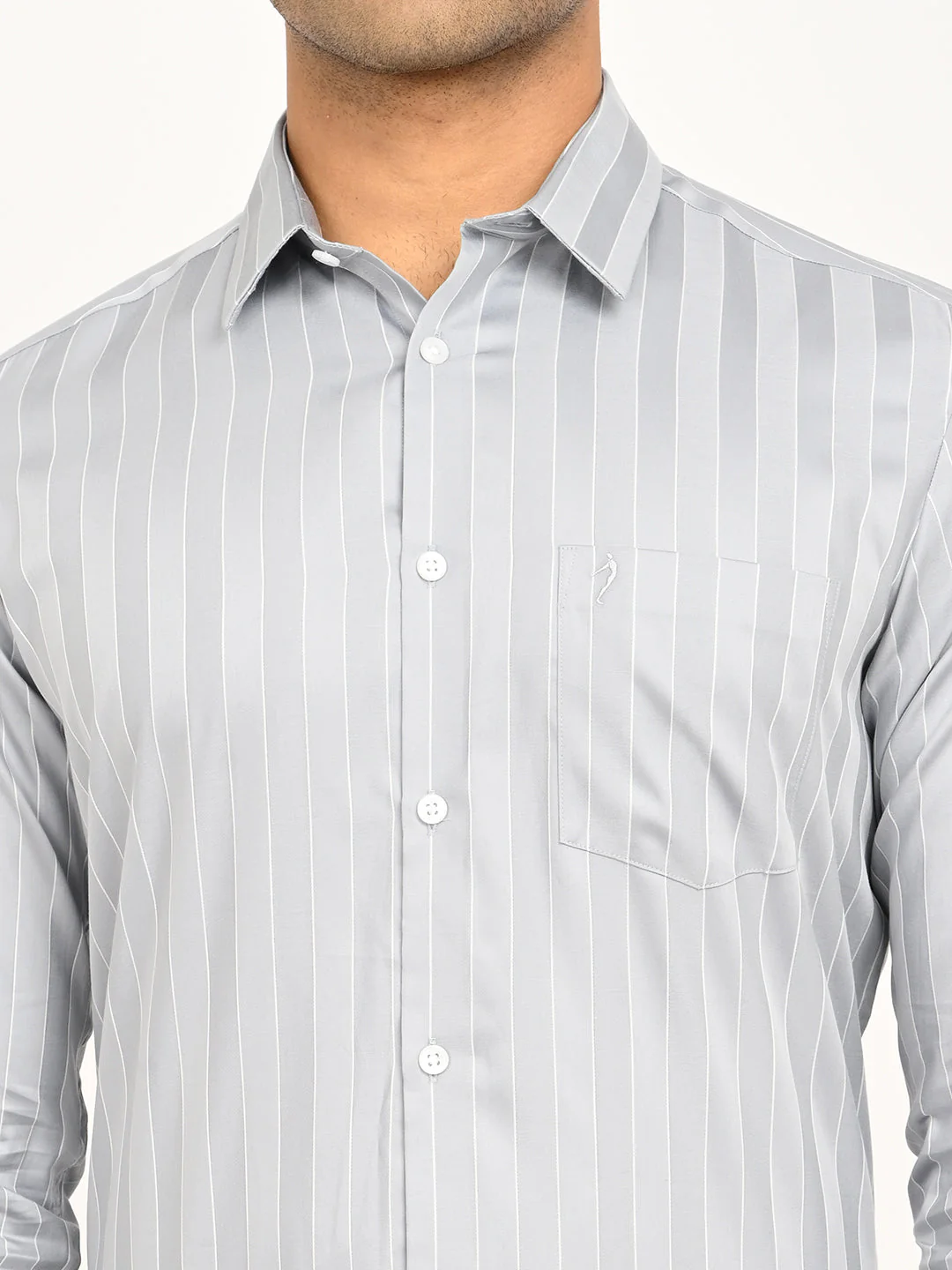Men's Striped Full Sleeve Cotton Shirt - Image 5