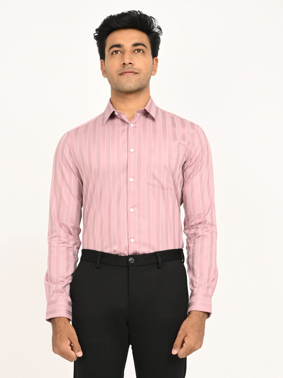 Men's Striped Full Sleeve Cotton Shirt - Image 7