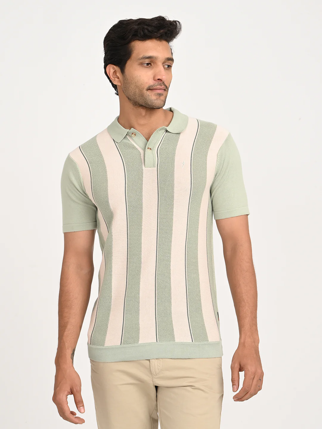 Men's Striped Polo T-Shirt