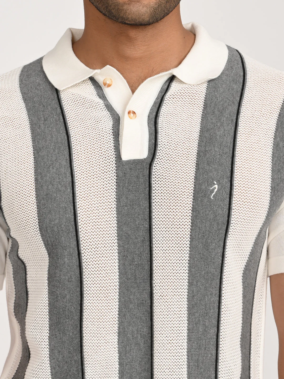 Men's Striped Polo T-Shirt - Image 11