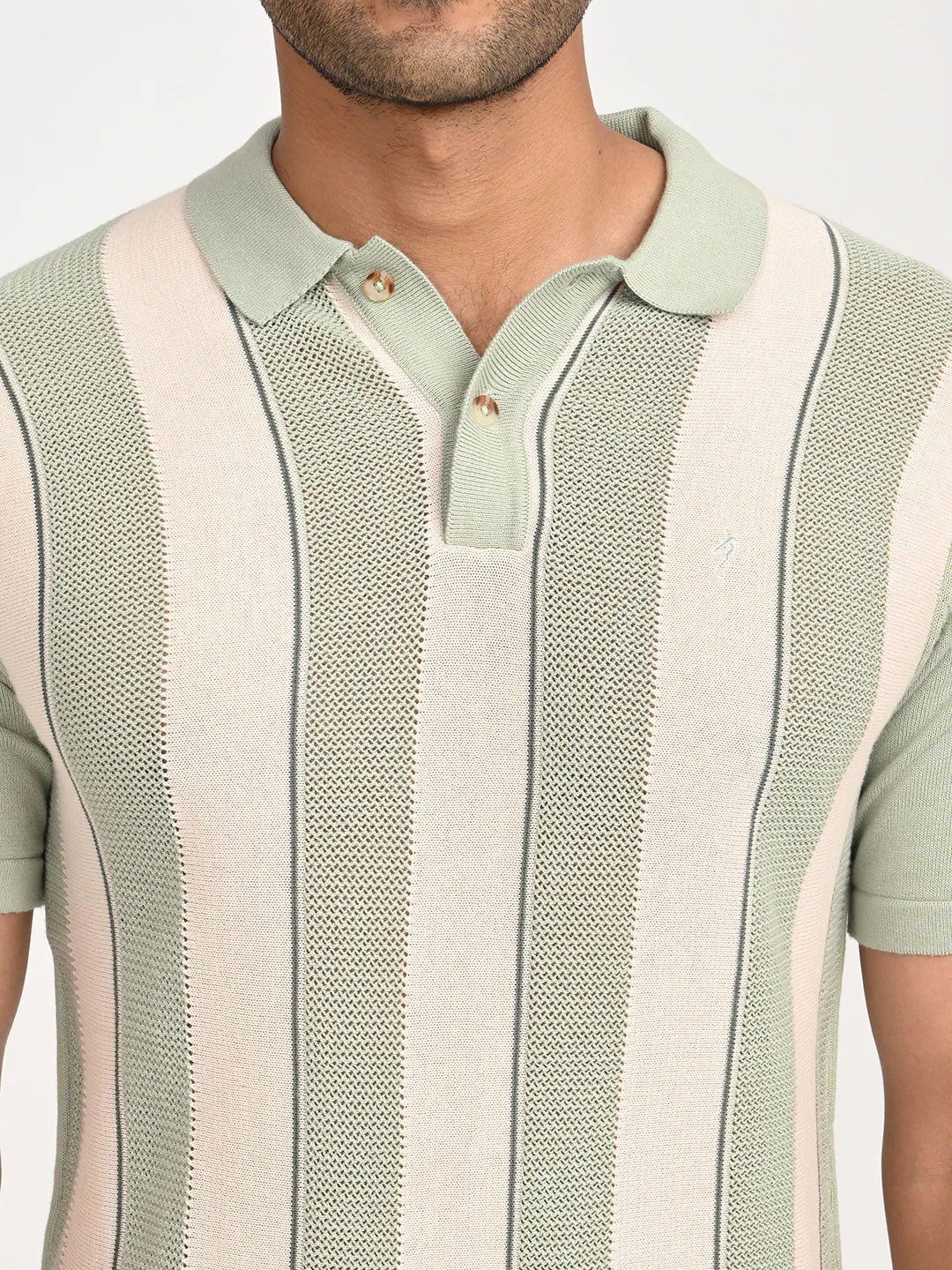Men's Striped Polo T-Shirt - Image 5