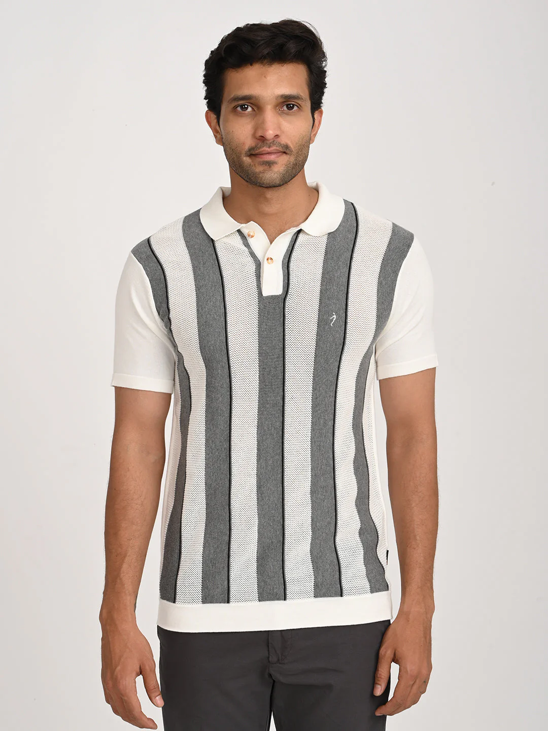 Men's Striped Polo T-Shirt - Image 7