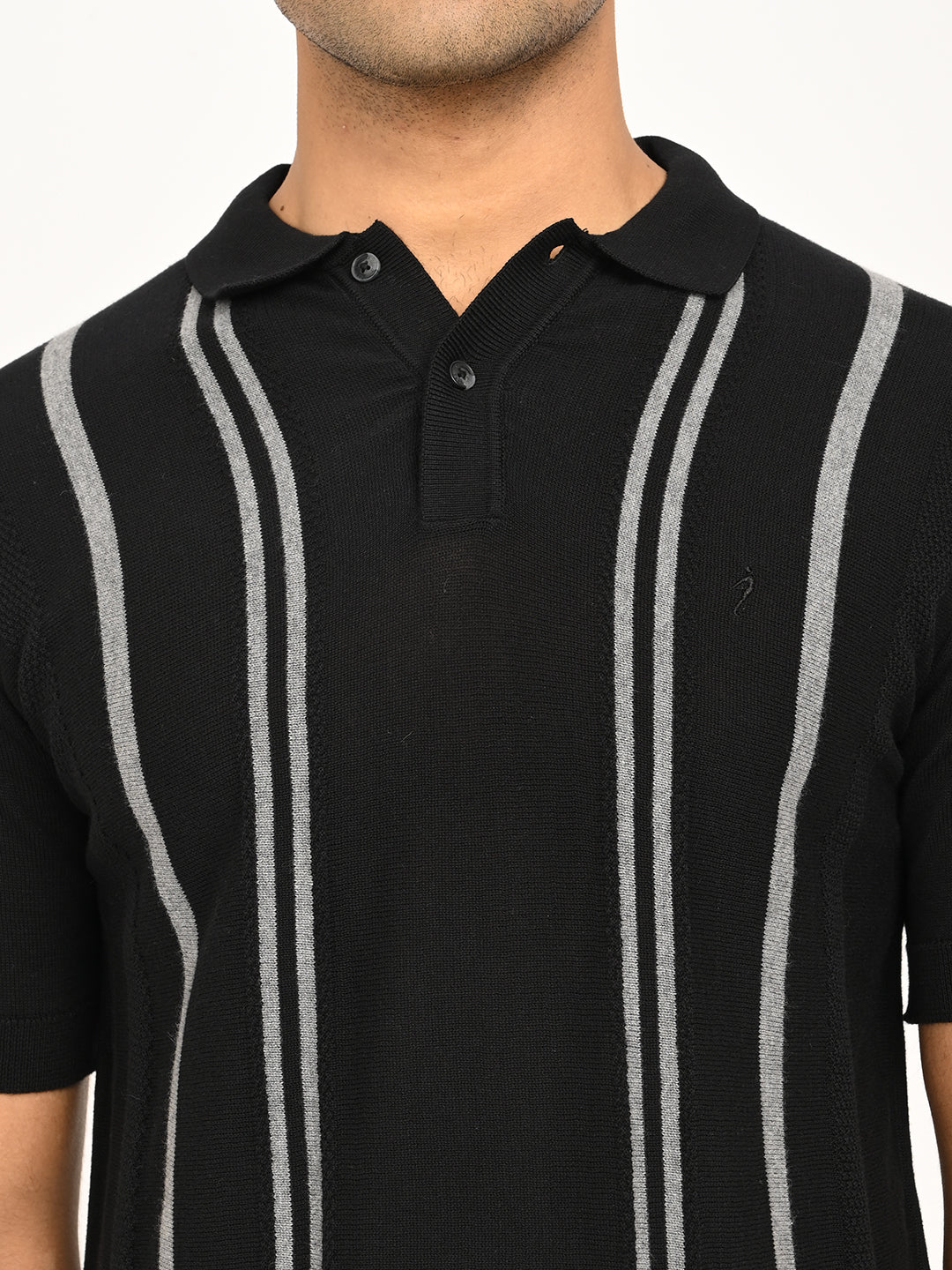 Men's Striped Polo T-Shirt - Image 5