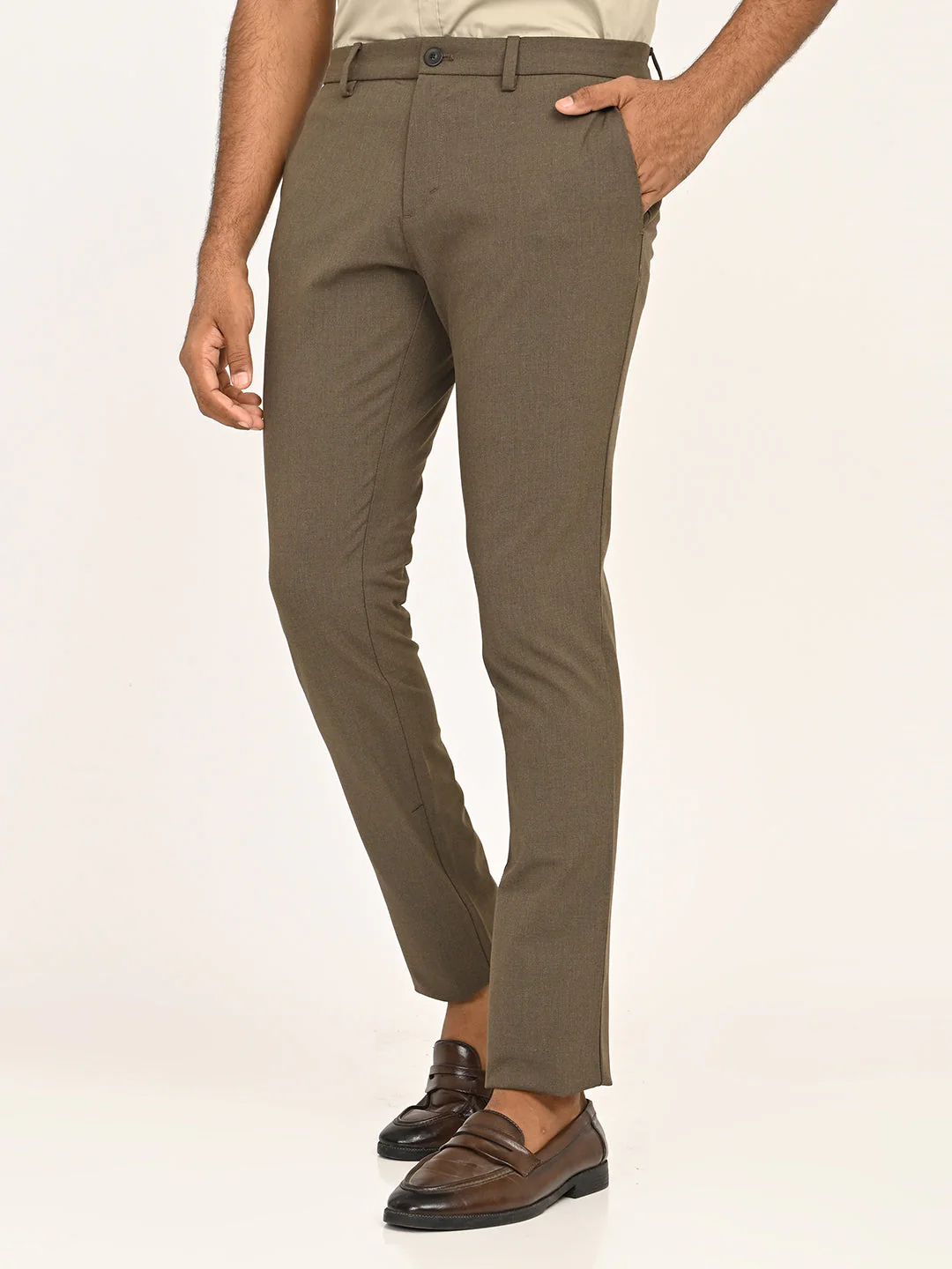 Men's Urban Fit Polyester Blend Trouser - Image 2