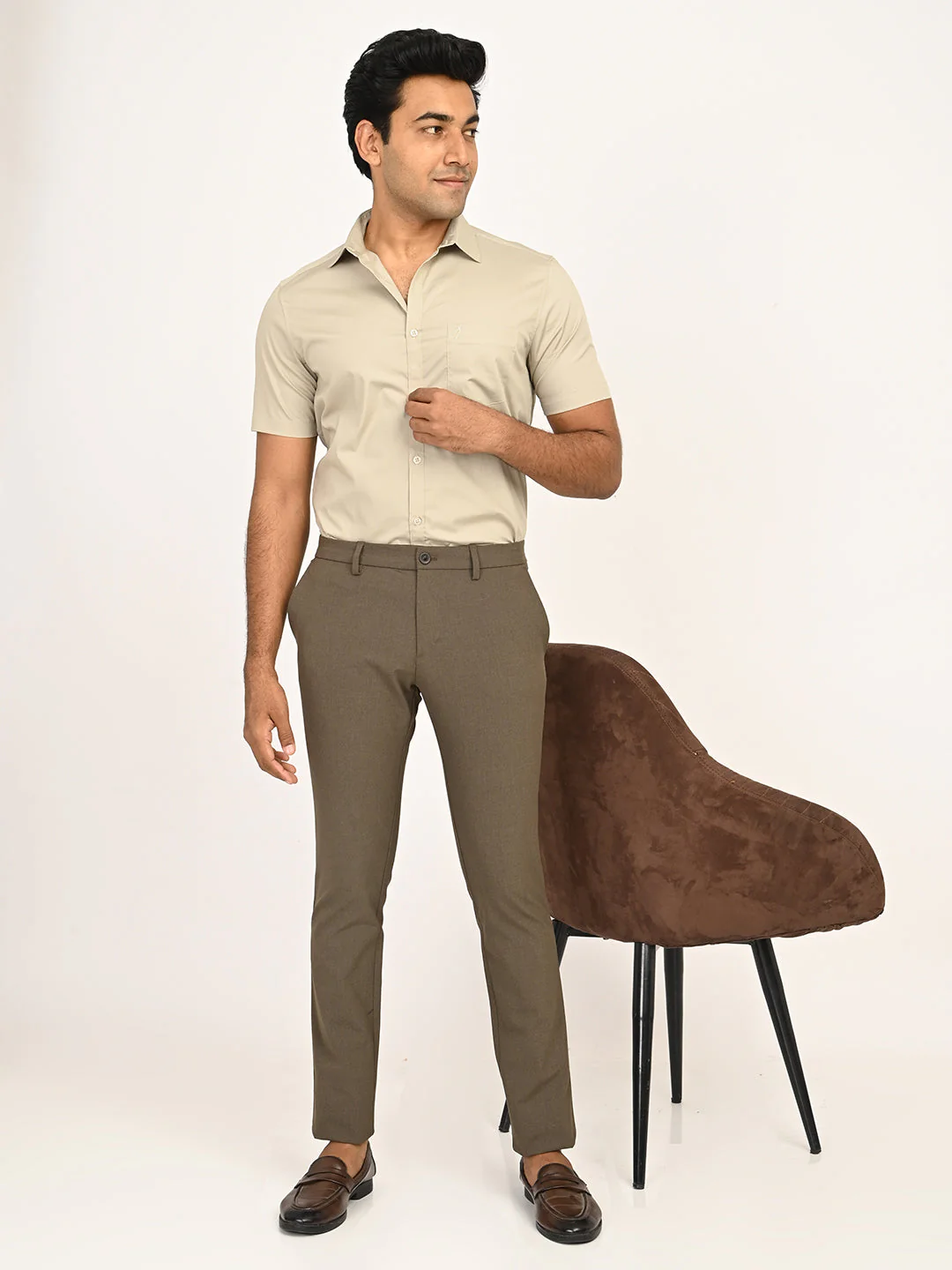 Men's Urban Fit Polyester Blend Trouser - Image 6