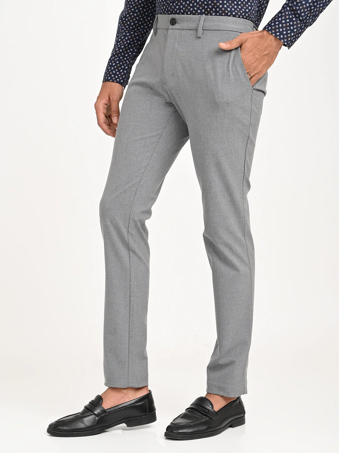 Men's Urban Fit Polyester Blend Trouser - Image 2
